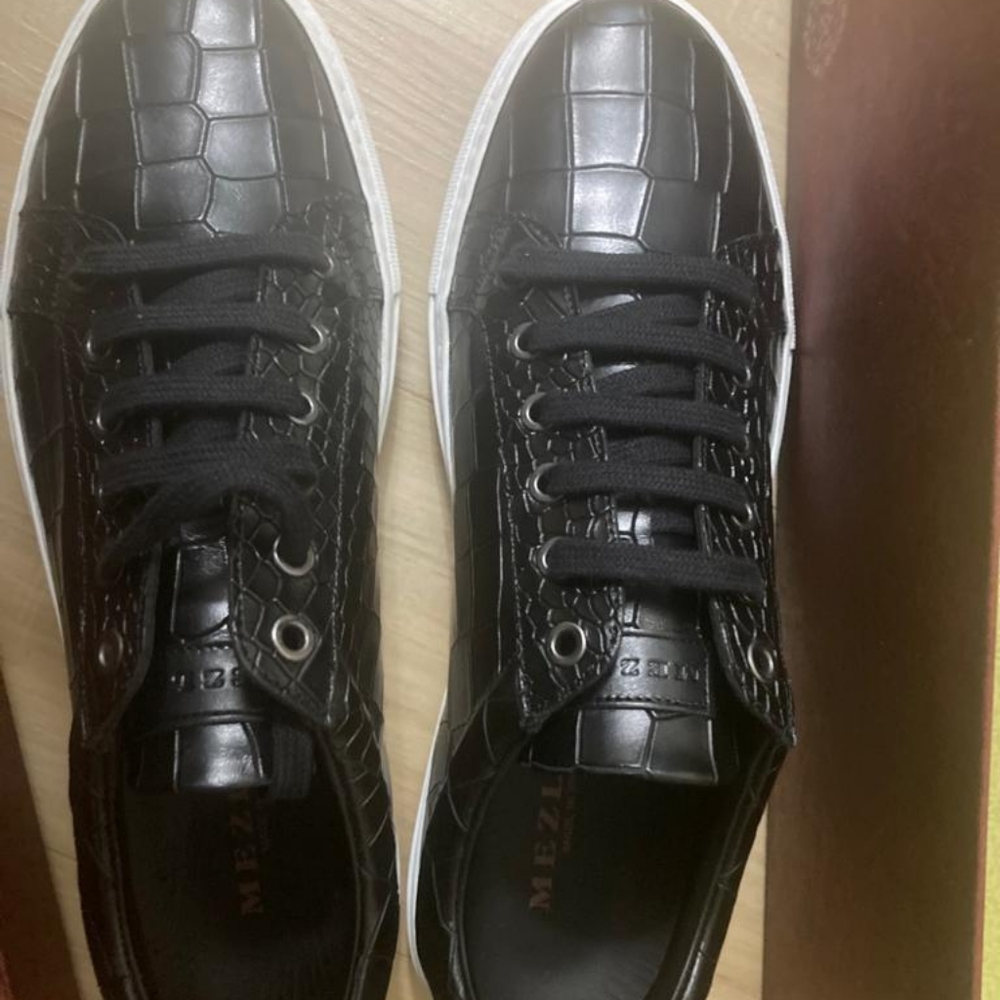 Mezlan luxury croc sneaker
